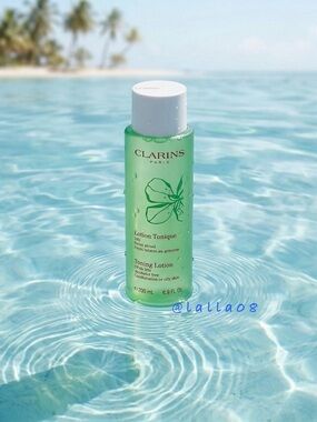 Clarins Toning Lotion w/ Iris Alcohol Free Combination or Oily Skin Toner 6.8oz